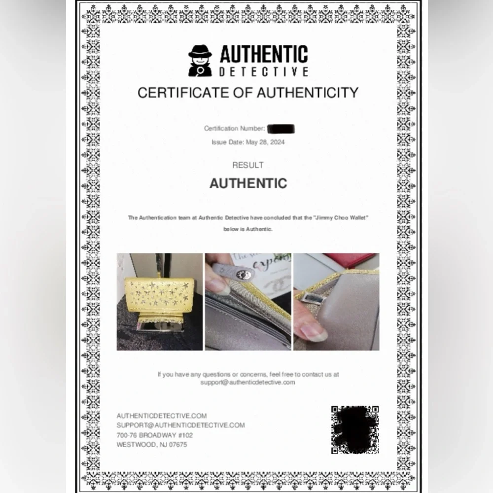 Jimmy Choo Nino Crystal Star-Studded Pearlized Yellow Leather Wallet and COA - Picture 17 of 17